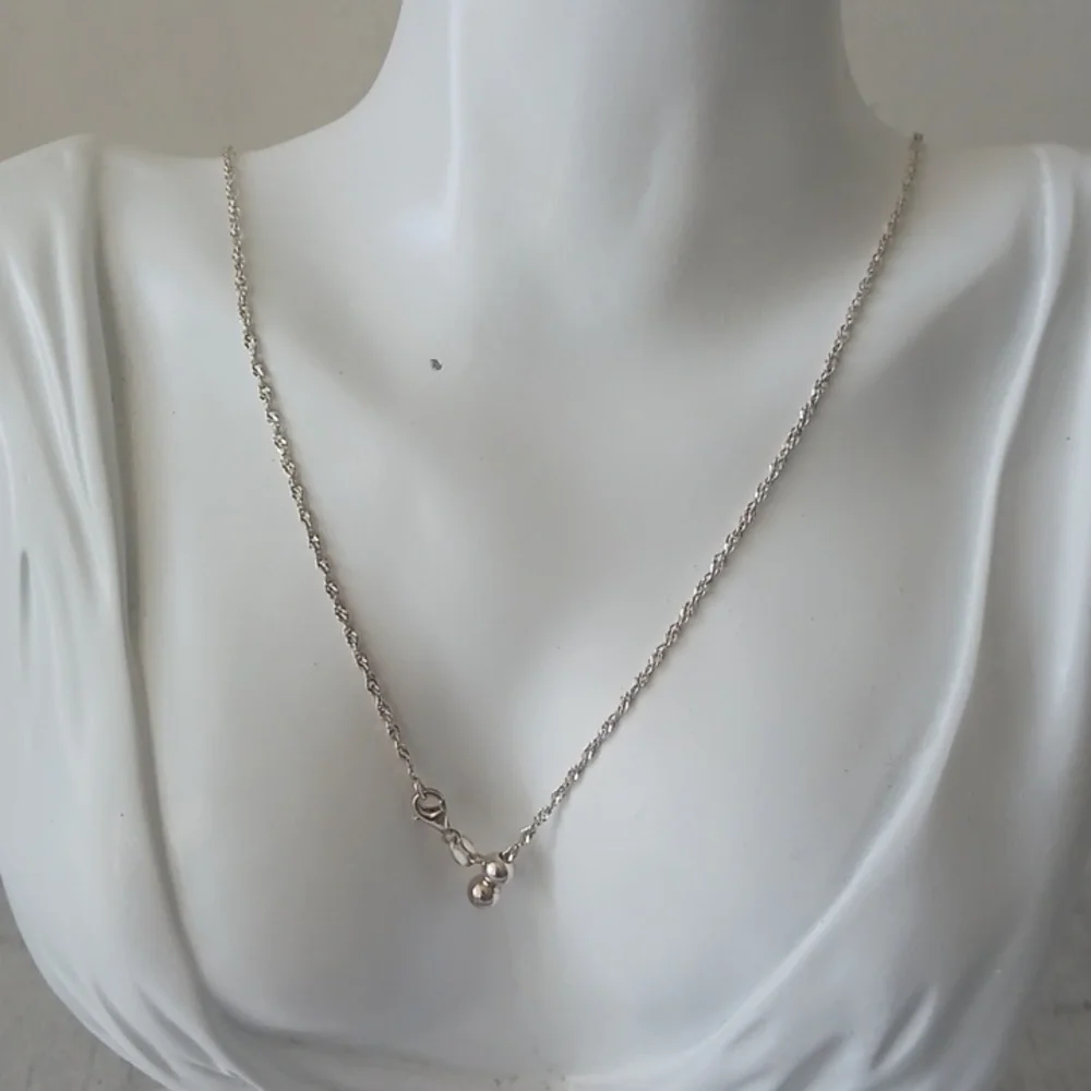 Mia Fiore Dyadema Sterling Silver 925 Twisted Adjust Necklace Up to 24